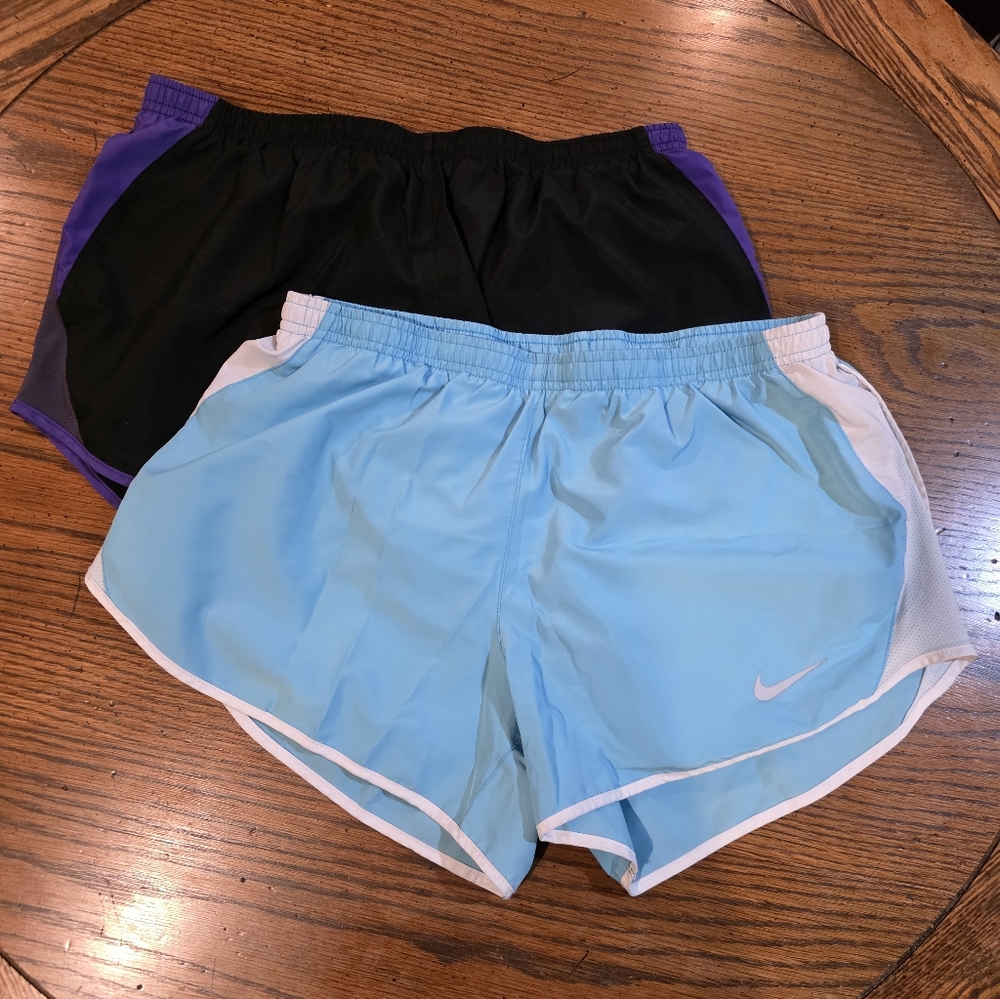 2 pairs of womens nike shorts